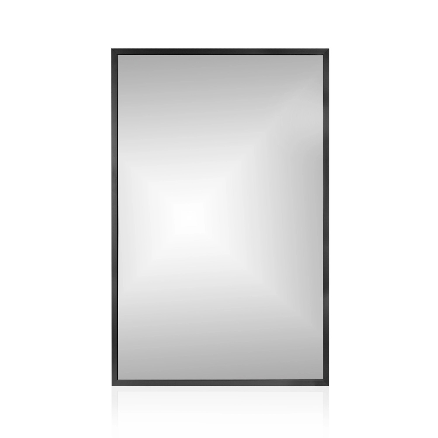 Lustro bez LED BRW Line czarna rama 65x100