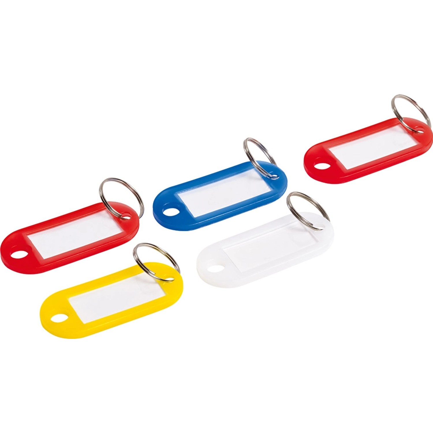 LUX-TOOLS Zawieszka do kluczy. okienko kolor mix 5szt