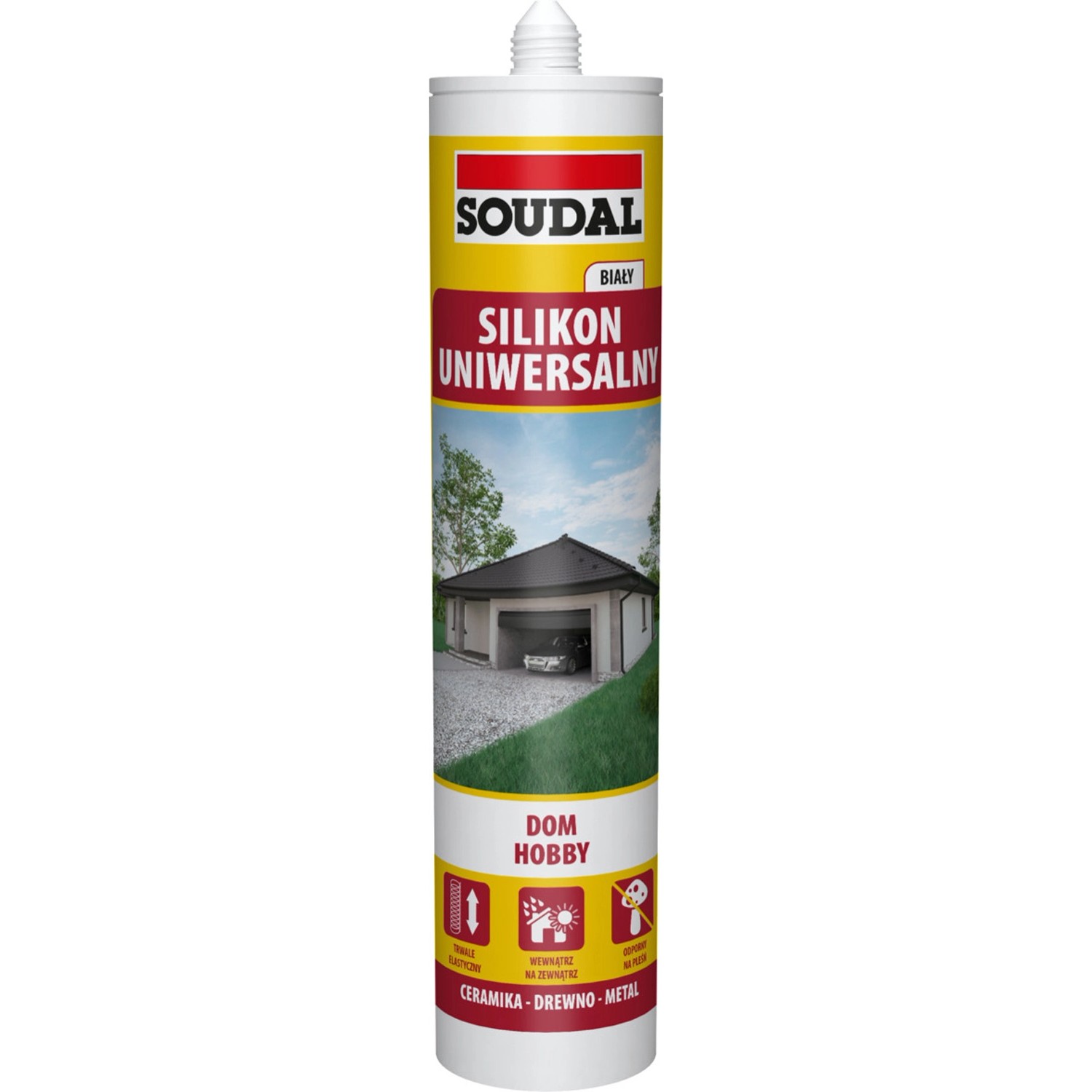 Soudal Silikon uniwersalny 280 ml biały