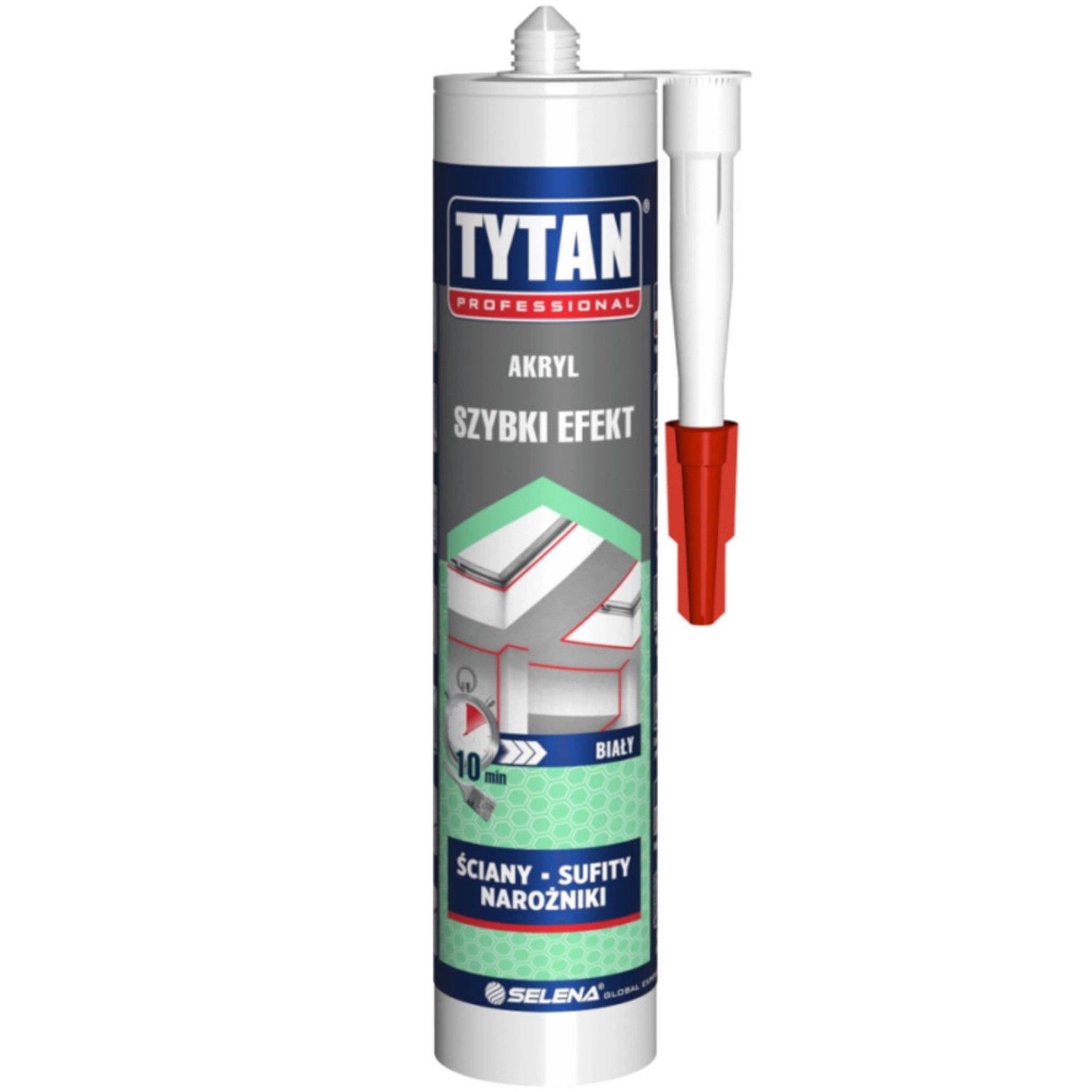 Tytan Akryl szybki efekt biały 280 ml