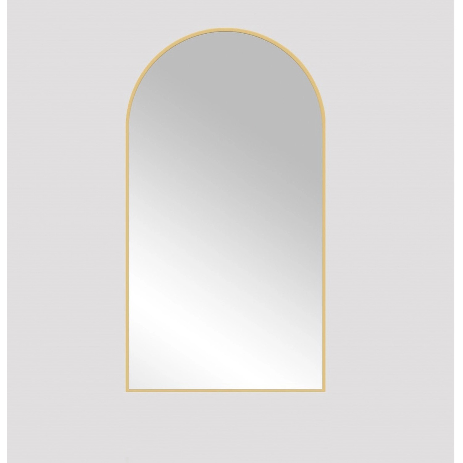 Lustro bez LED Portal Line złota rama 80x50