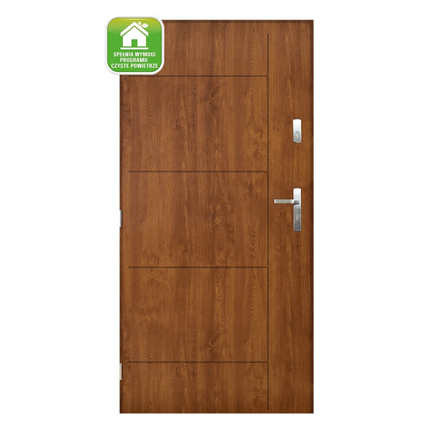 Pantor Drzwi zewnętrzne Rodan złoty dąb 90L