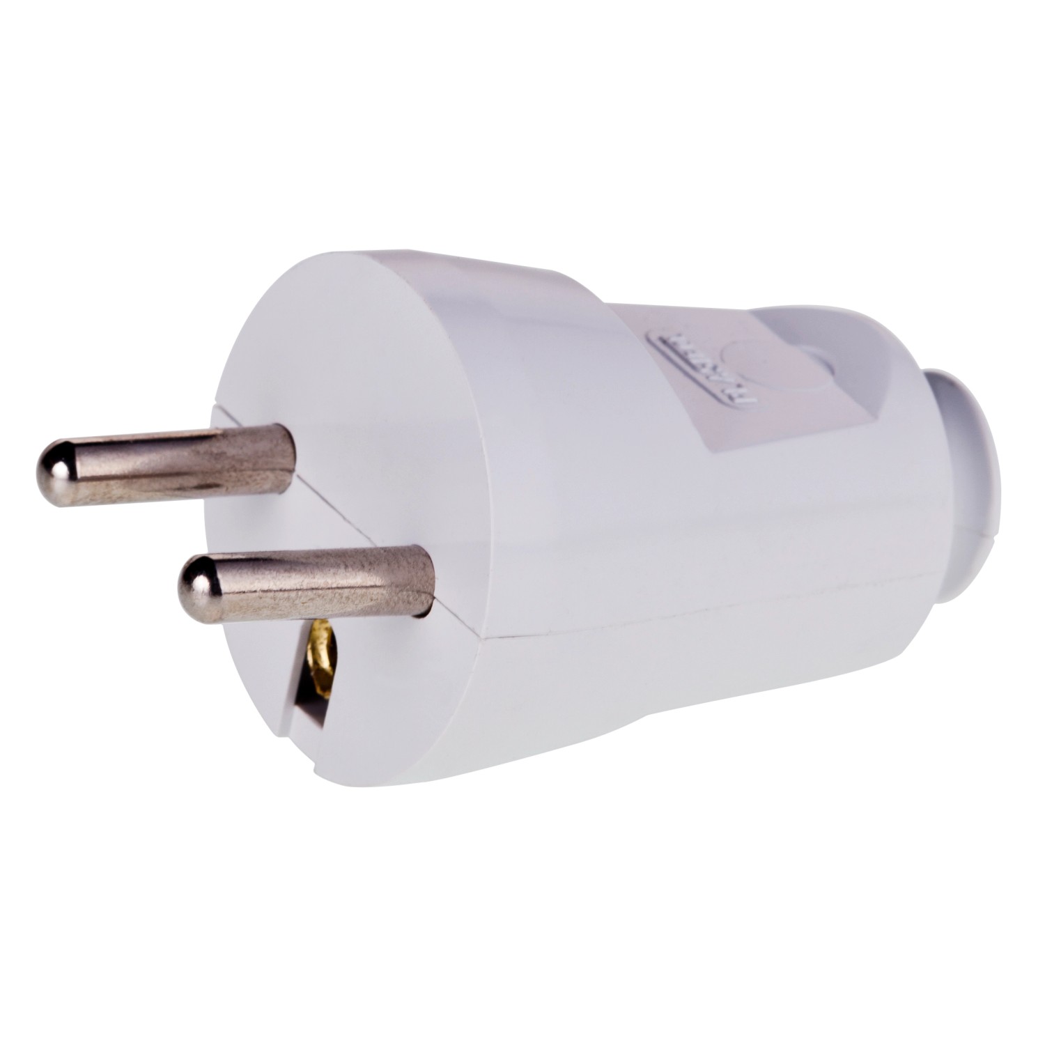 Wtyczka prosta 2P + Z 16 A biała