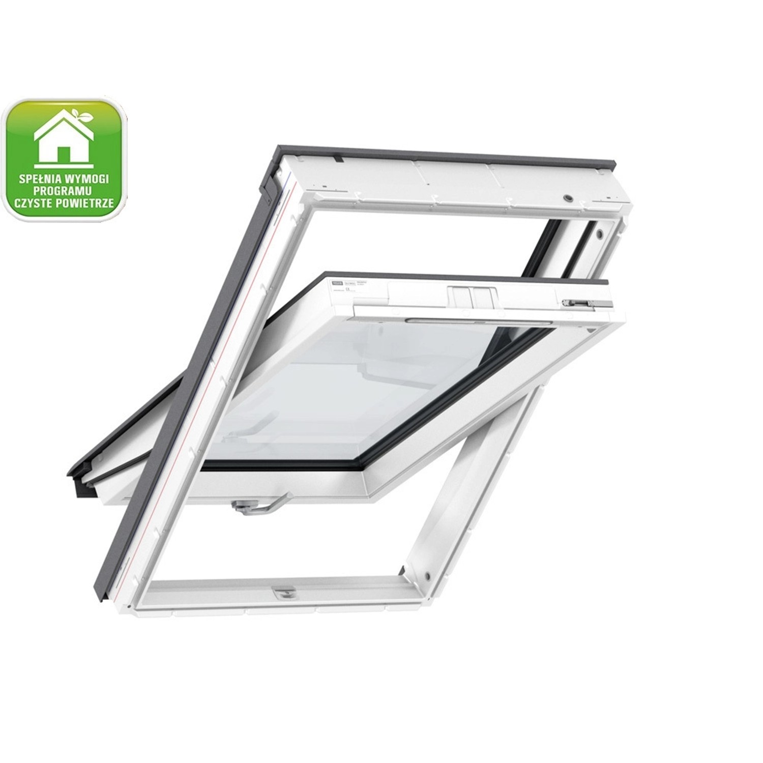 VELUX Okno 3-szybowe drewniano-poliuretanowe dolne otw. 78x118 cm