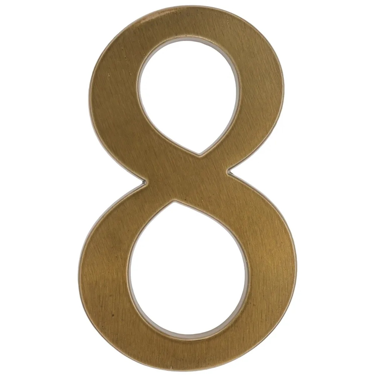 Metro Cyfra 8 aluminiowa brązowa wys. 19cm