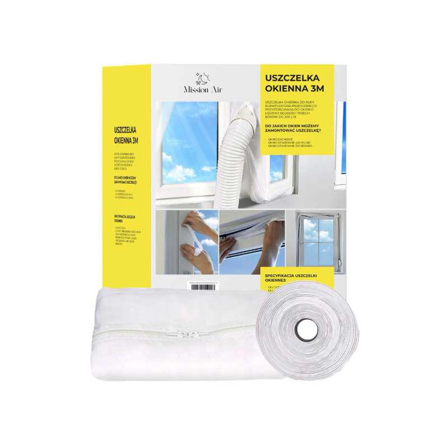 Mission Air Uszczelka okienna do klimatyzatora AirLock 3m
