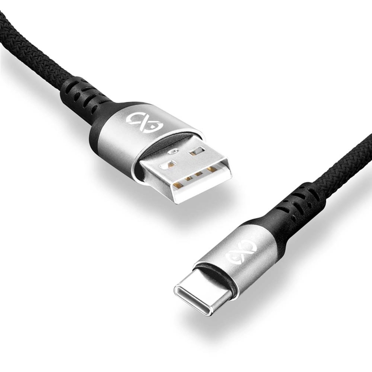 Kabel BRAID USB-USB C 1,2m czarny