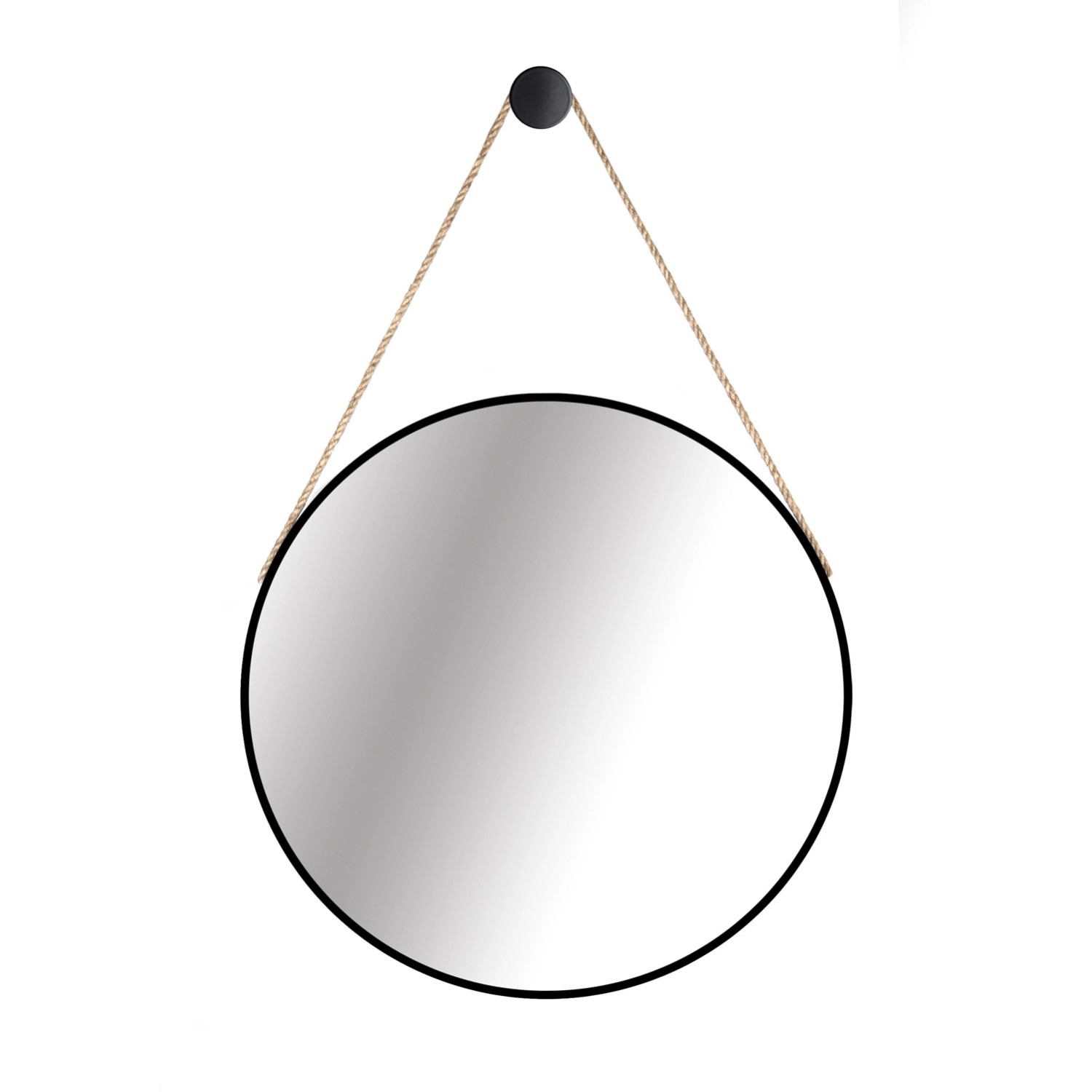 Lustro bez LED Marine Line czarna rama 60