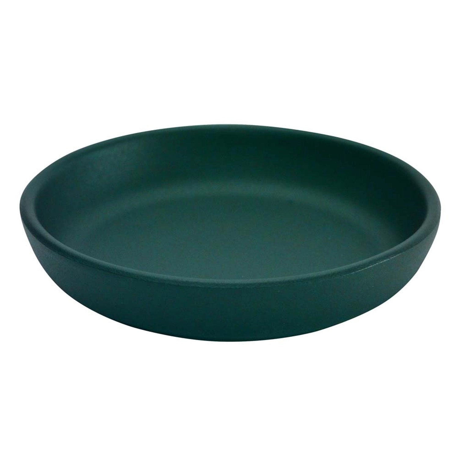 Ceramik Podstawka gładka zielona 17cm