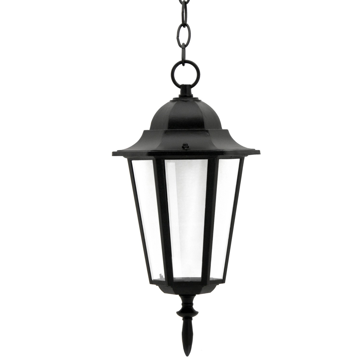 Polux Lampa ogrodowa wisząca LIGURIA aluminium czarna 1xE27