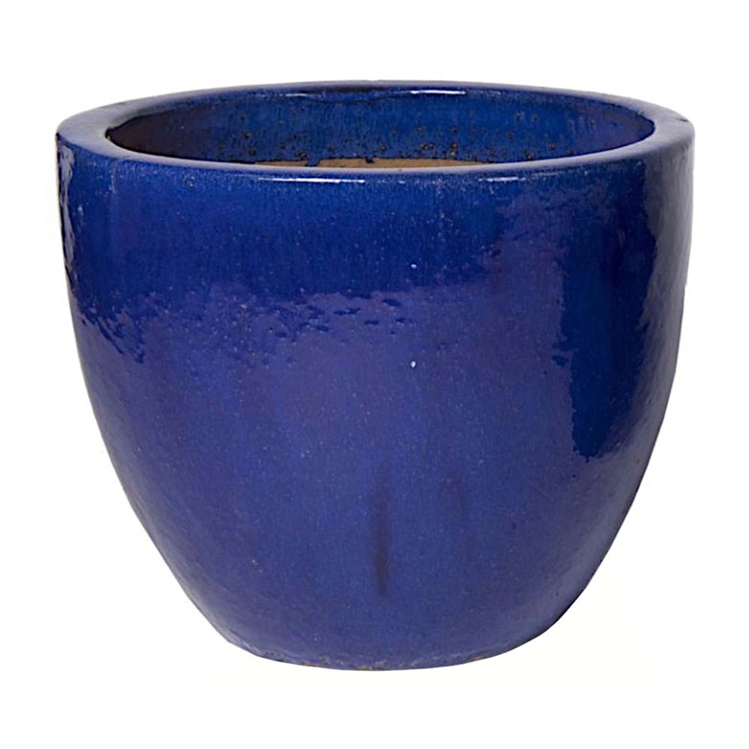 Donica ceramiczna Egg pot niebieska - 38 x 32 cm