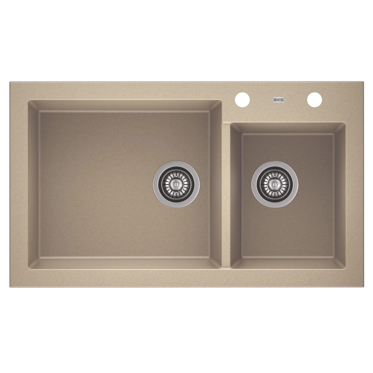 Zlewozmywak A-Point 14 2-kom. beż 86x50 cm