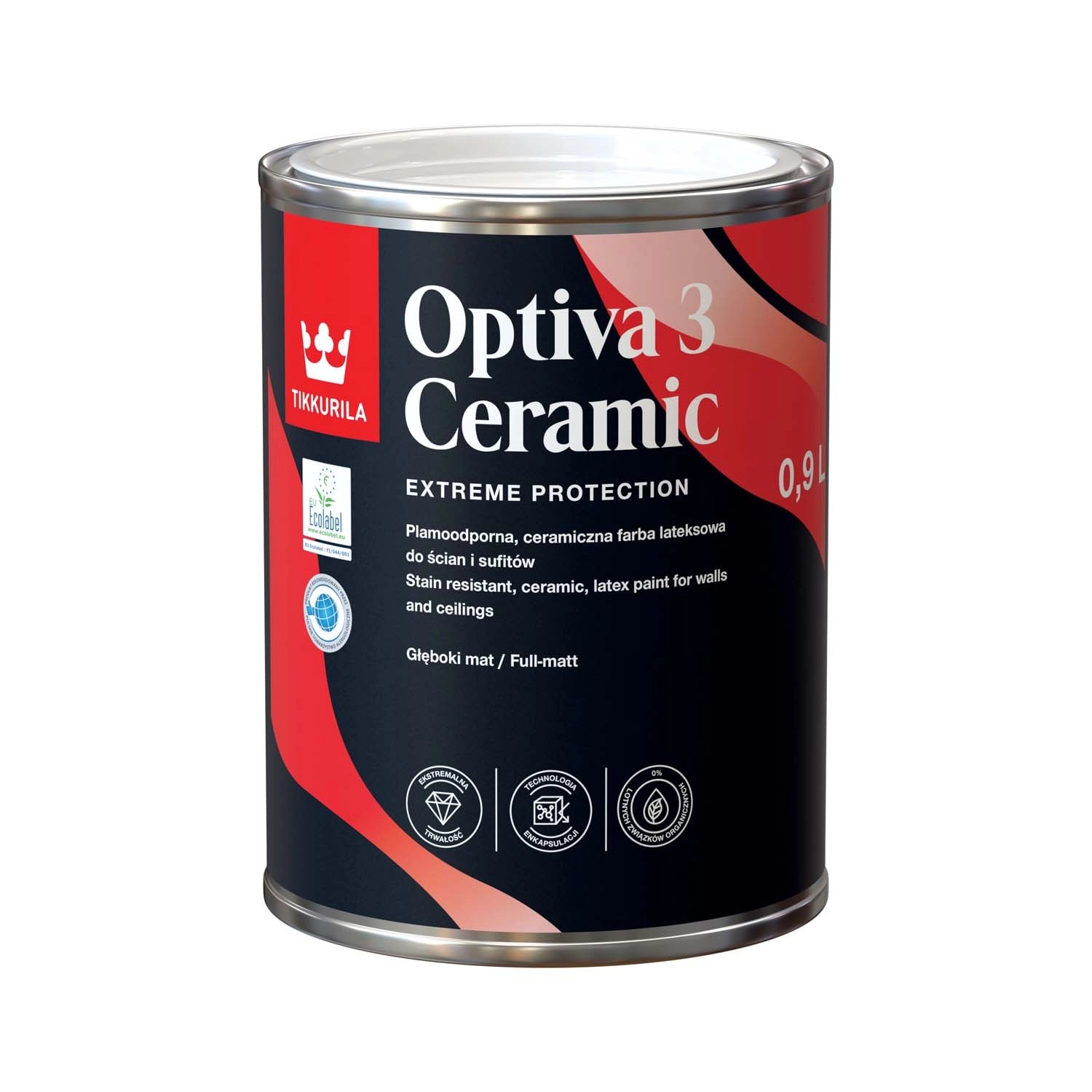 Tikkurila Emulsja Optiva Ceramic Super Matt 3 0,9l