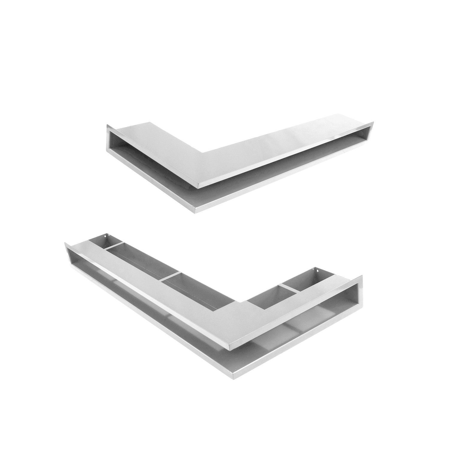 Netengel Luft narożny prawy biały 76,5 x 7,5 x 36 cm