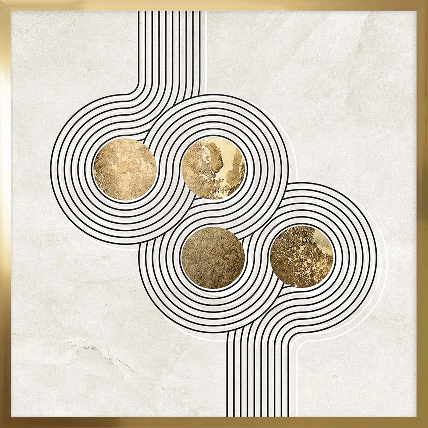 ARS LONGA Obraz CIRCLE FROM LINES no.2 73 x 73 cm