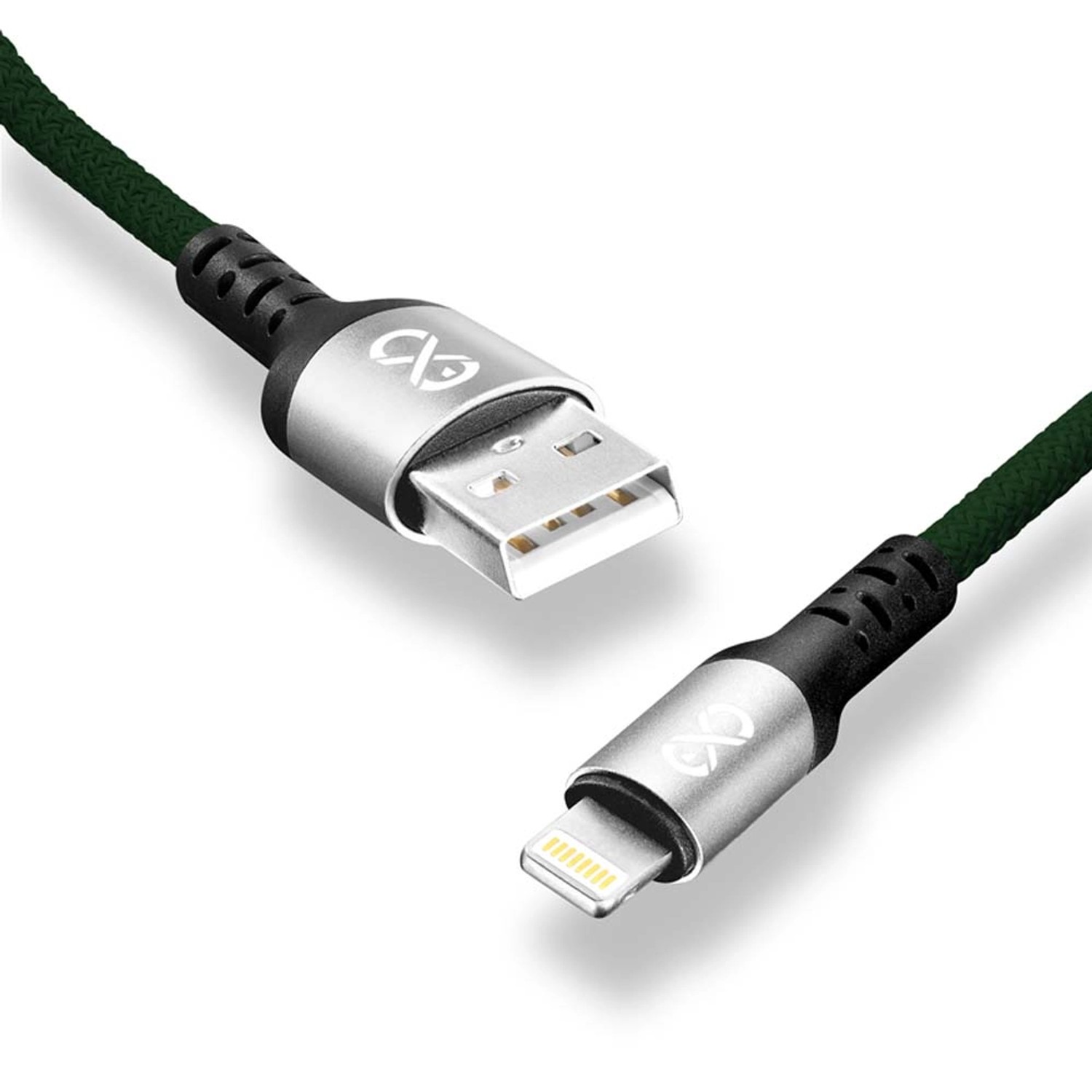 Kabel BRAID USB-Light 1,2m ciemna zieleń