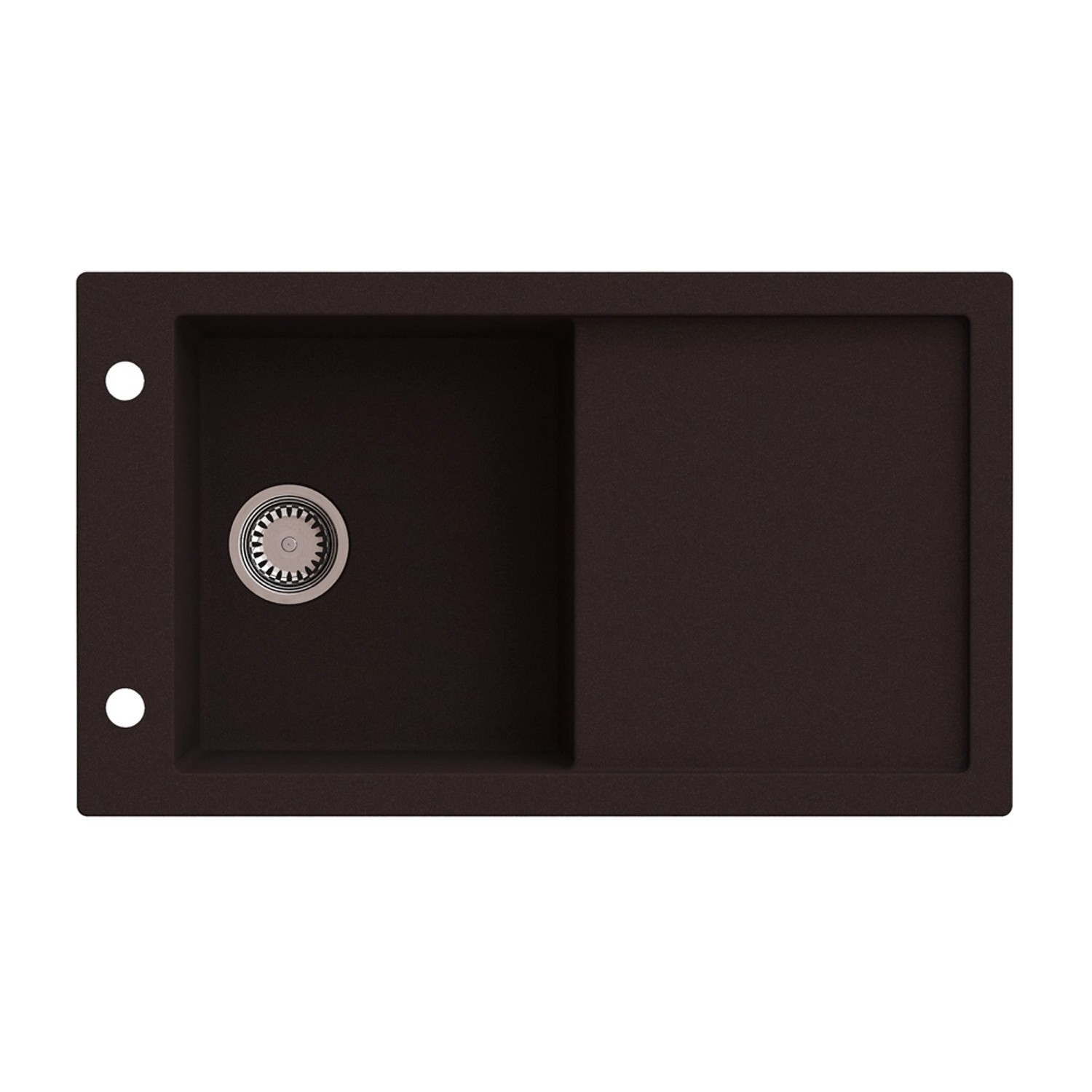 Zlewozmywak Tramontana 1-kom. dark chocolate 86x50 cm
