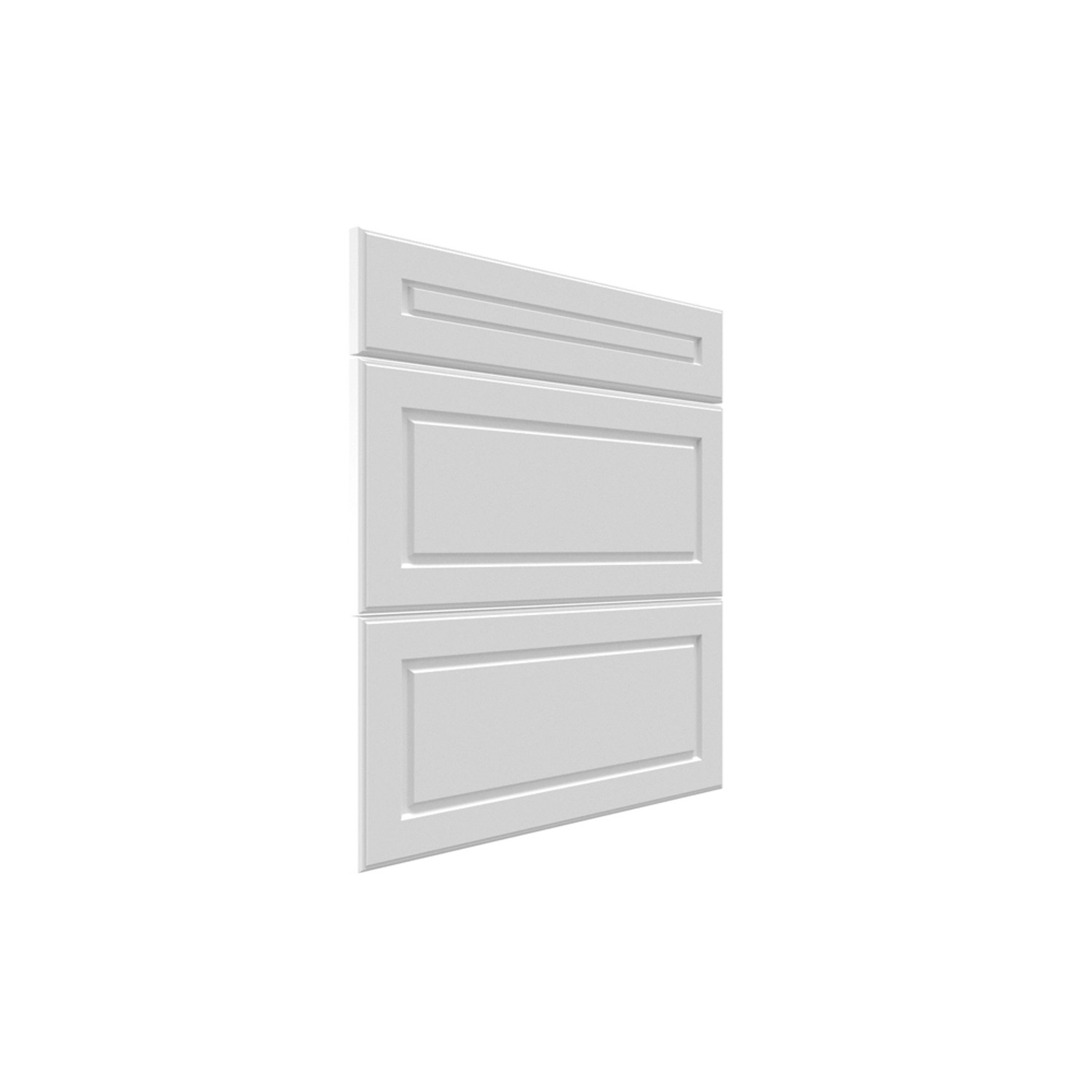 Trzy fronty do szafki z szufladami Modena 60 cm biały mat
