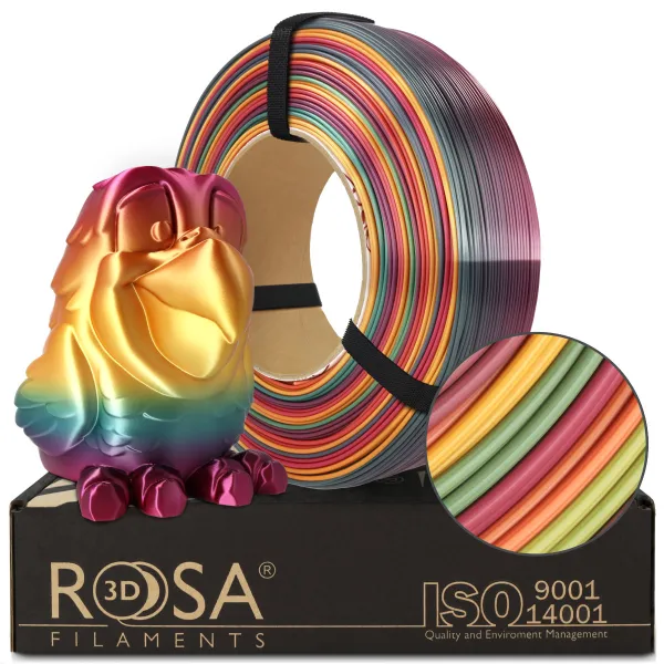 Filament 3D ReFill PLA Rainbow Silk Tropical
