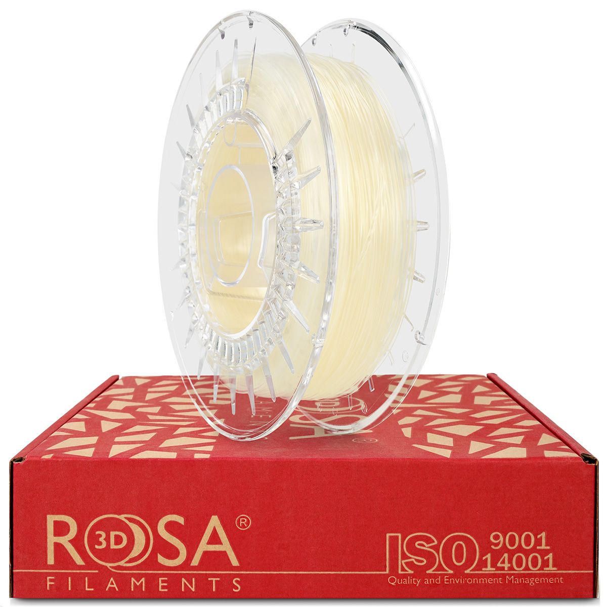 FILAMENT 3D ROSA TPU HardTech+ 83D, Impact - Abrasive - UV - H2O - microbe- resistant Transparent 0,5kg