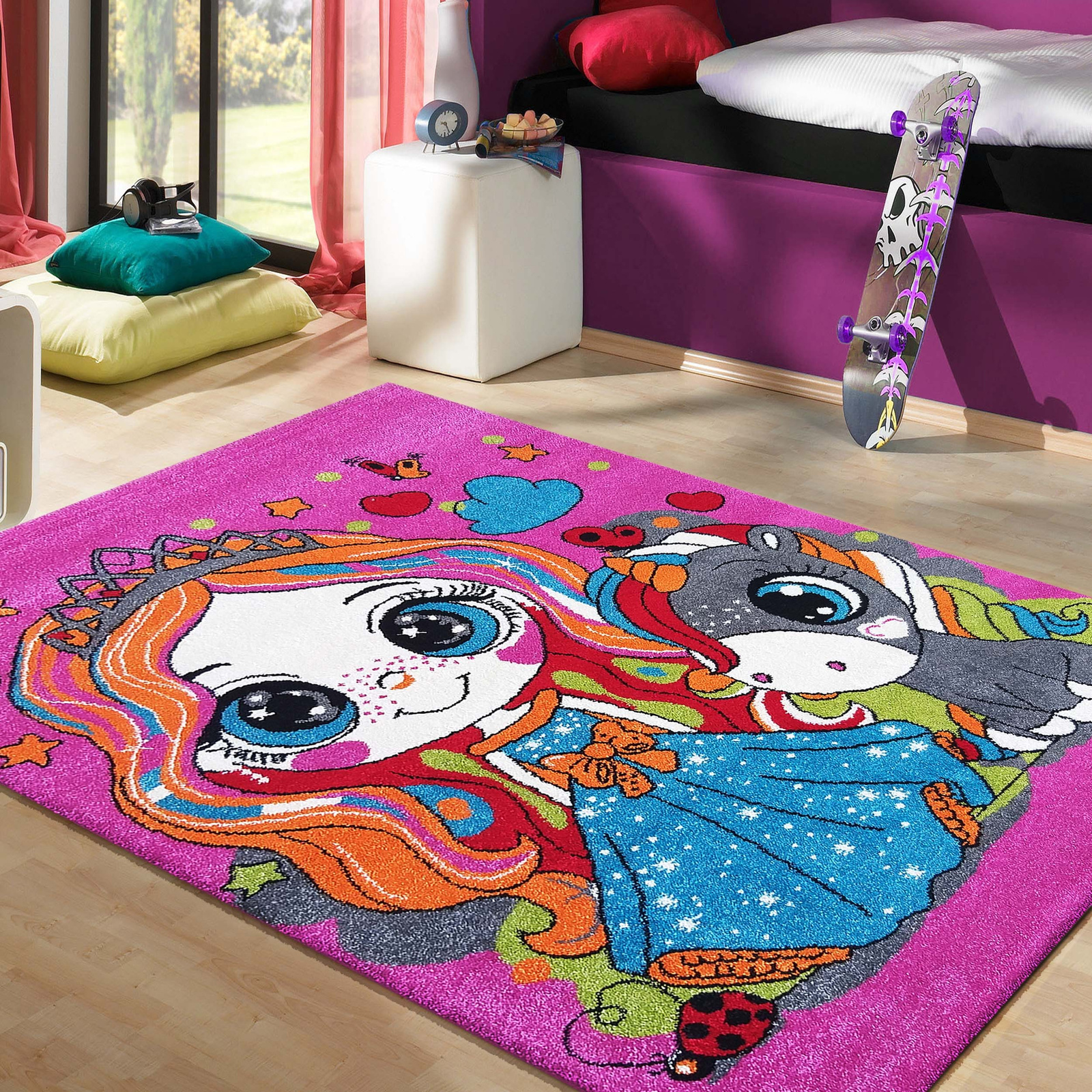 Dywan dla dzieci Diamond 115 Księżniczka - Różowy