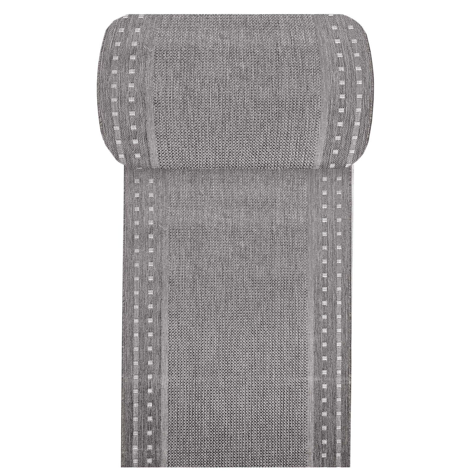 Nowoczesny chodnik sznurkowy OUTDOOR dwustronny MODERN 11 - szary - szerokość od 60 cm do 120 cm