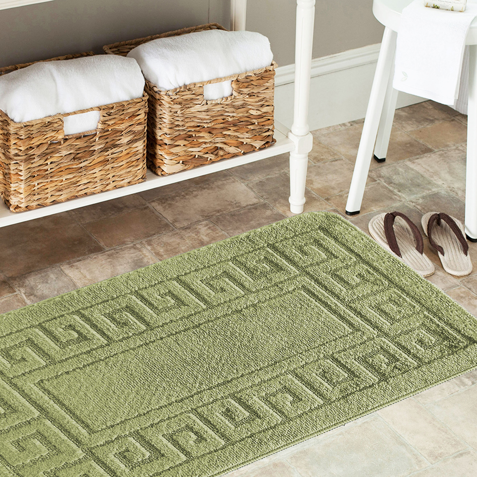 Komplet łazienkowy z wycięciem pod toaletę Montenegro GRECKI - Green