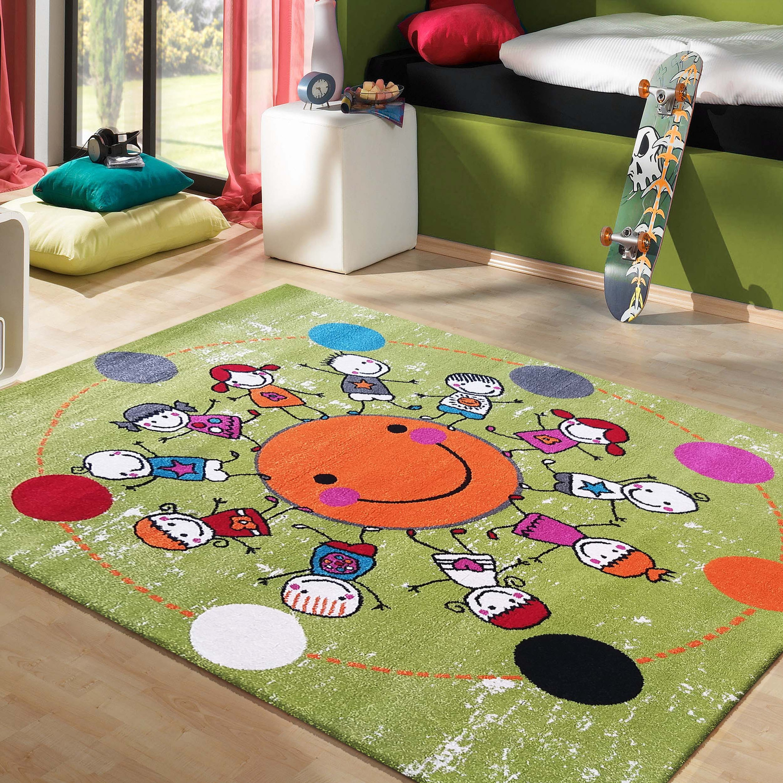 Kwadratowy dywan dziecięcy- Montesorri- Diamond 117