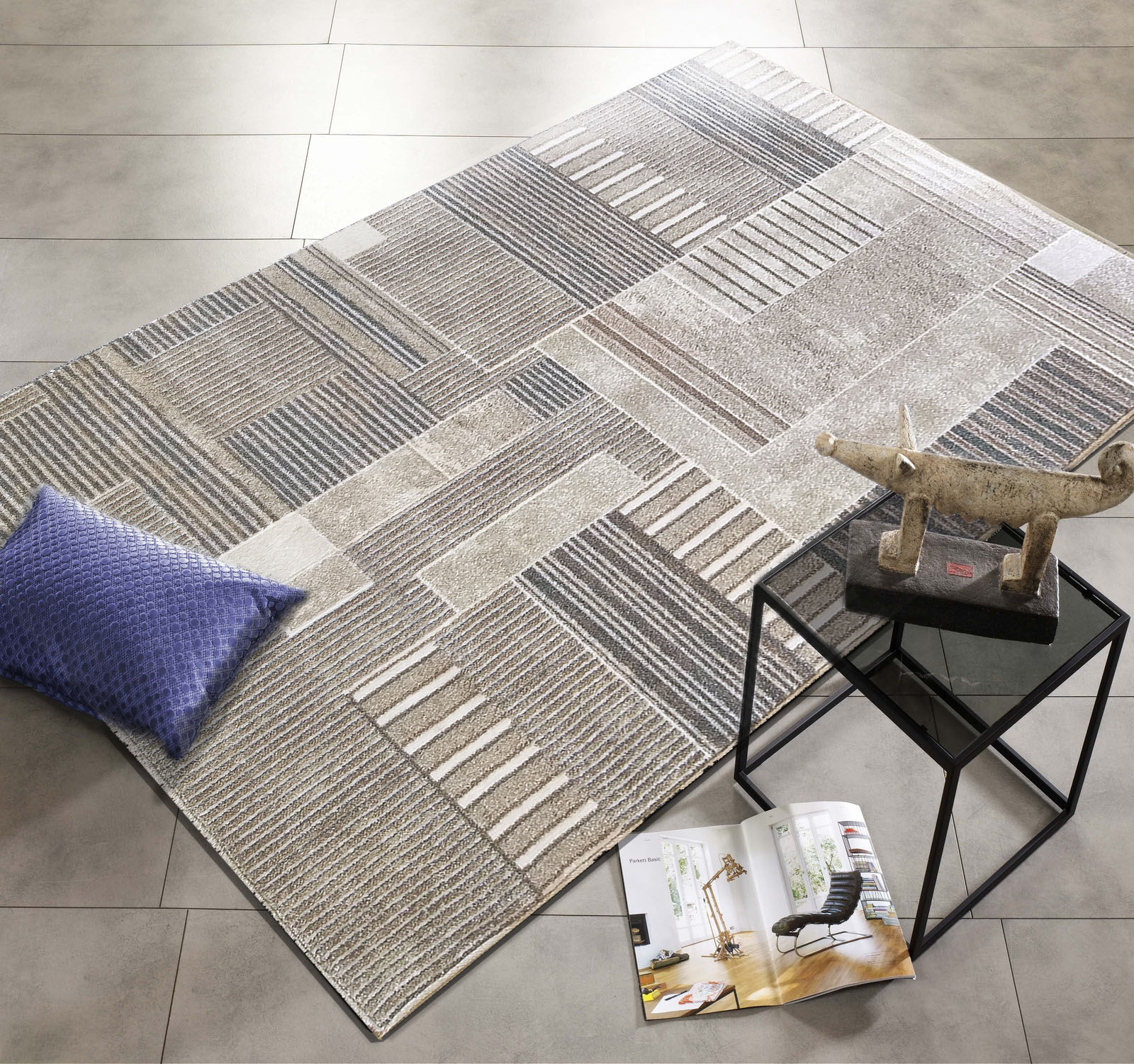 Stylowy dywan Ombre 10 - beżowy