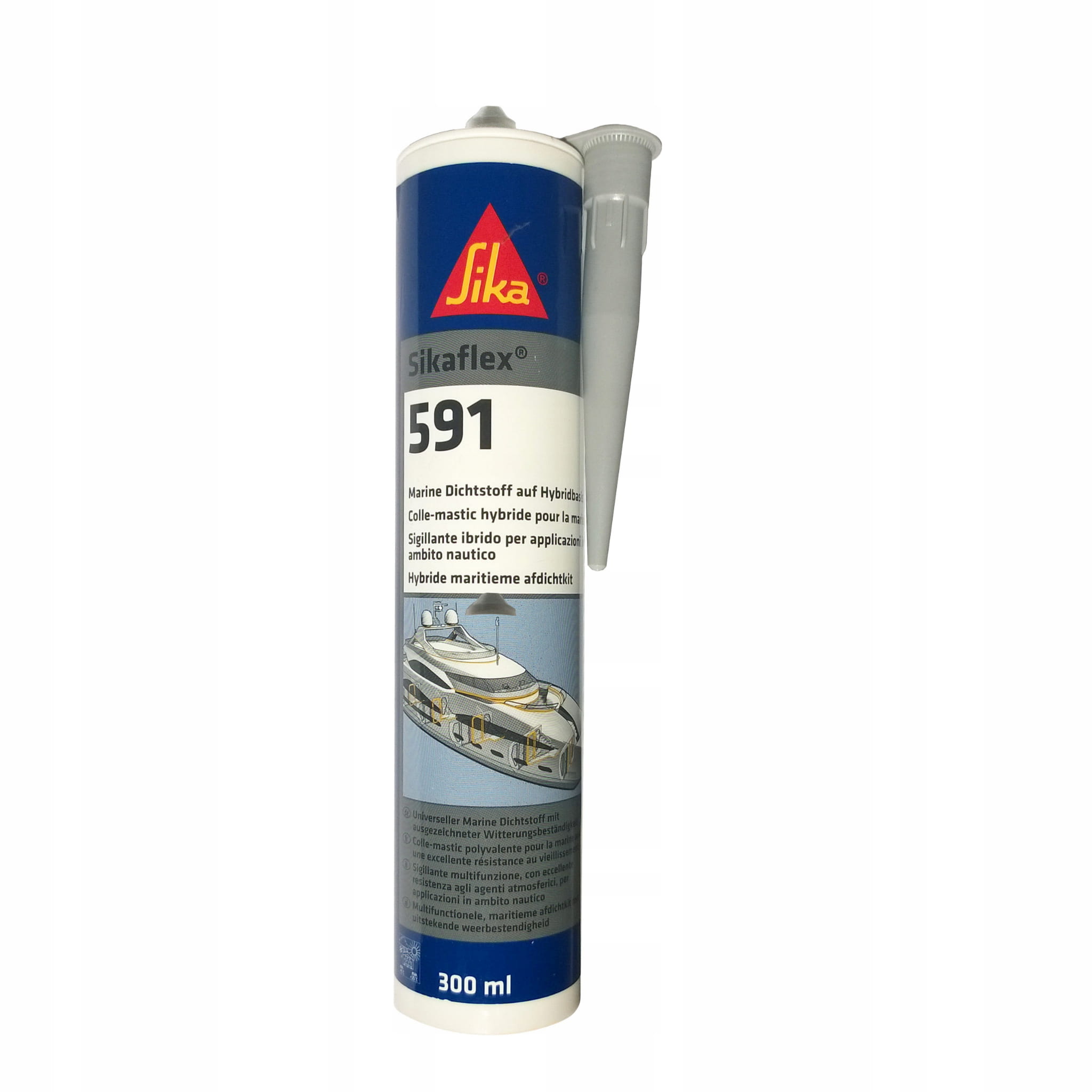 SIKAFLEX 591 BIAŁY USZCZELNIACZ MORSKI STP KLEJ ELASTYCZNY IMO 300ML