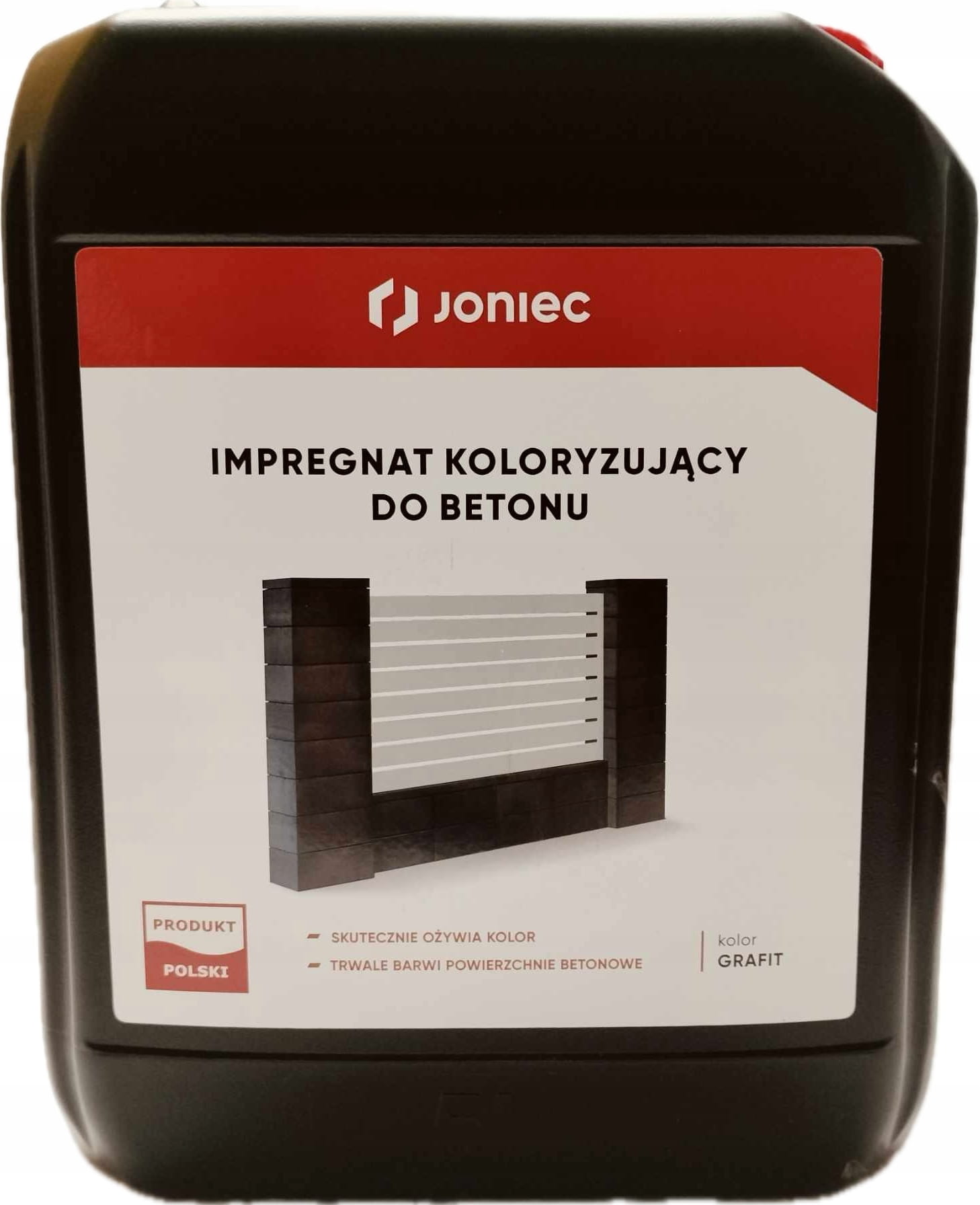 JONIEC IMPREGNAT KOLORYZUJĄCY UNIWERSALNY HYDROFOBOWY DO OGRODZEŃ 5L GRAFIT