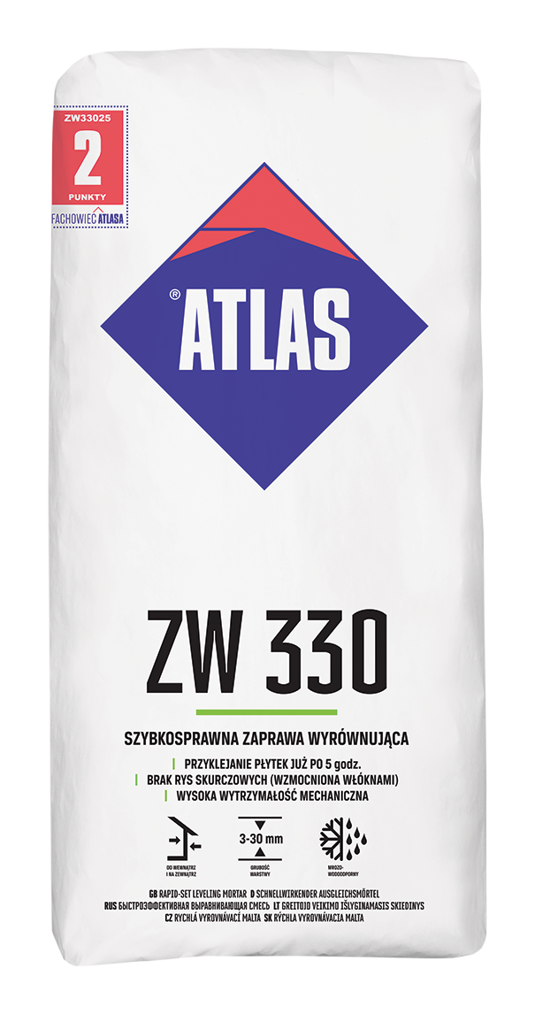ATLAS ZAPRAWA WYRÓWNUJĄCA ZW330 25KG