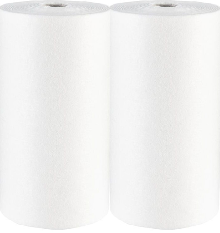 2x Czyściwo włókninowe bezpyłowe Merida UAB707, 1-warstwowe, 30cm x 45m, 1 rolka, biały