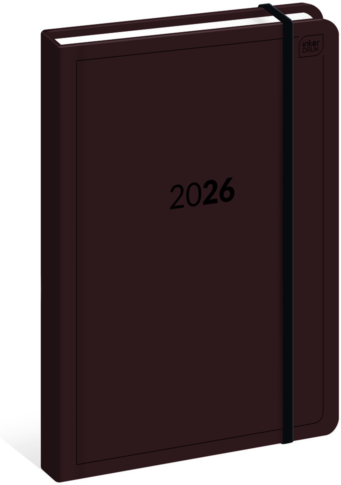 Kalendarz książkowy 2026, Interdruk, Mat+UV Simple, B5, tygodniowy