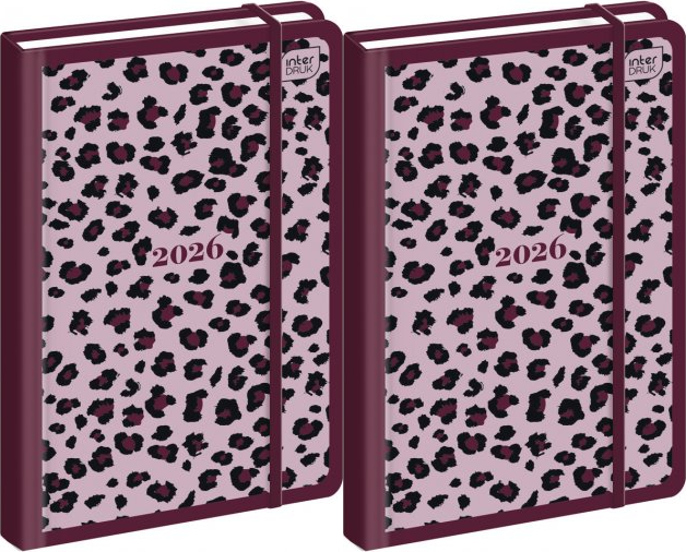 2x Kalendarz kieszonkowy 2026, Interdruk, Mat+UV Pattern, A6, tygodniowy