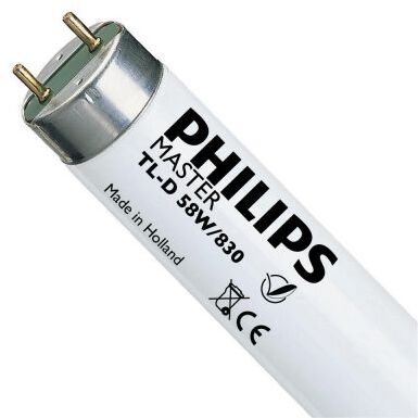 Świetlówka liniowa Philips Master TL-D Super 80 830, G13, 58W, 5240lm, 3000K