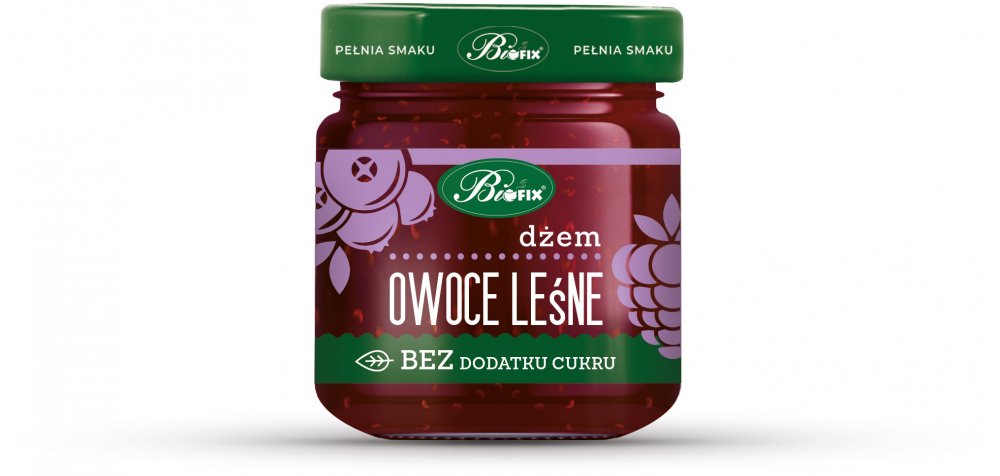 Dżem BiFix, owoce leśne, bez cukru, 200g