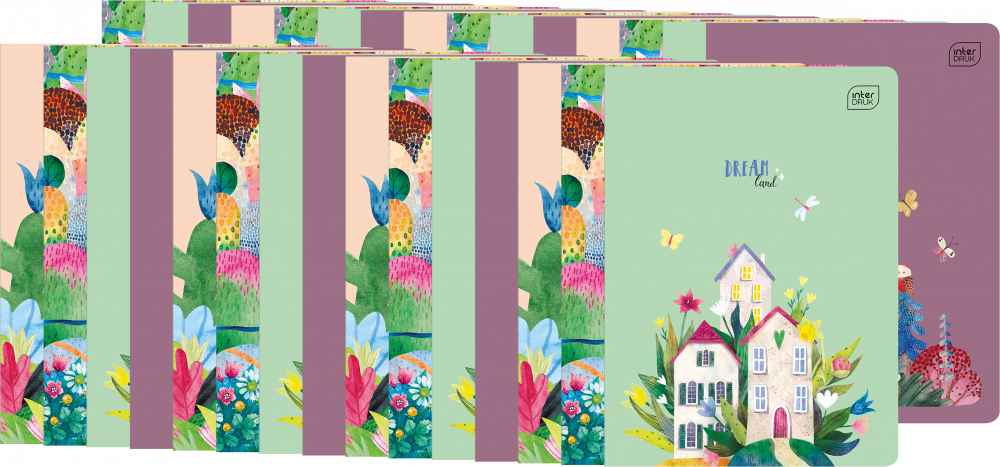 30x Zeszyt w wąskie linie Interdruk UV Girls, A5, 32 kartki, mix wzorów