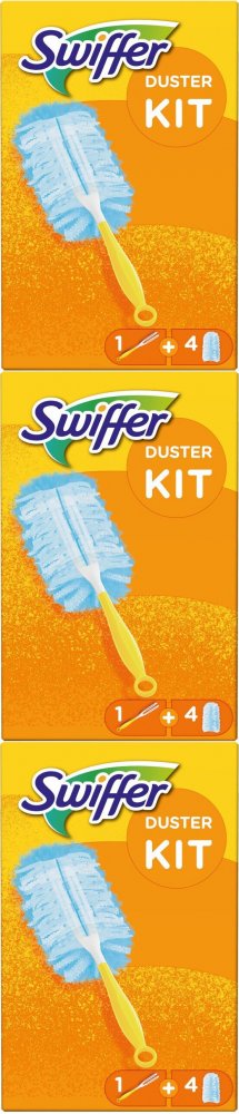 3x Miotełka do kurzu Swiffer Duster, rączka + 4 wkłady