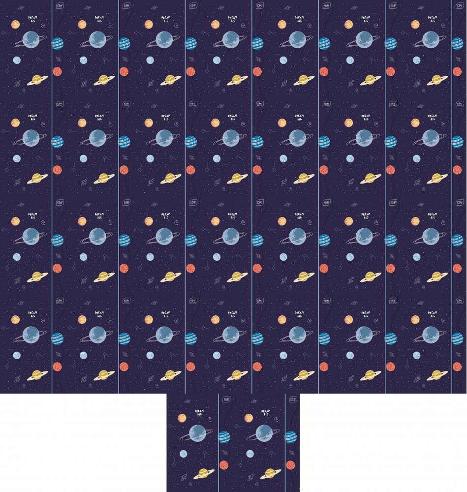 50x Teczka z gumką Interdruk Shape Boys, A4 +, mix wzorów