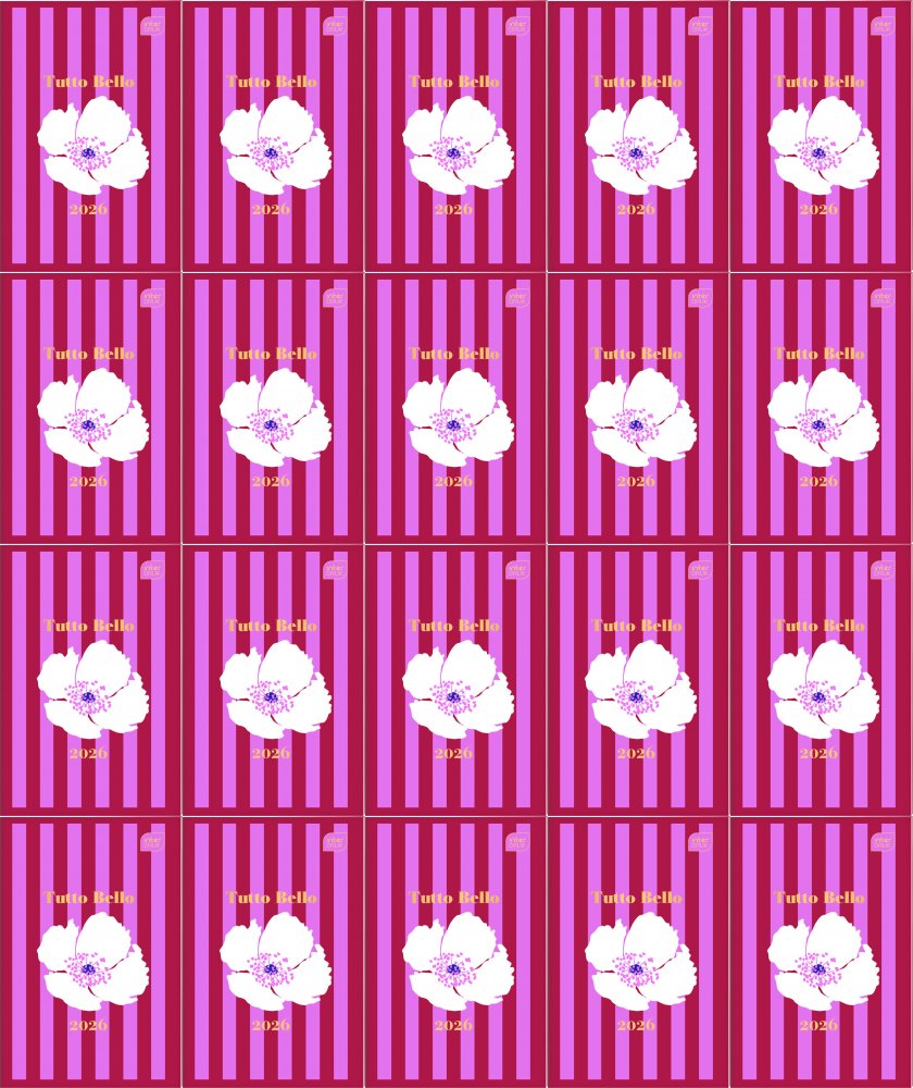 20x Kalendarz kieszonkowy 2026, Interdruk, Flowers, A6, tygodniowy, mix wzorów