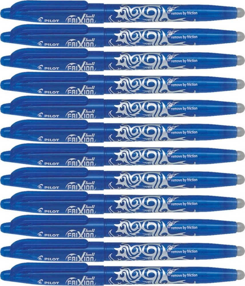 12x Pióro kulkowe wymazywalne Pilot Frixion Ball, 0.7mm, lazurowy