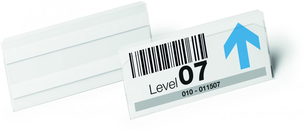 Kieszeń samoprzylepna Durable Hard Cover, 150x67mm, 10 sztuk, transparentny