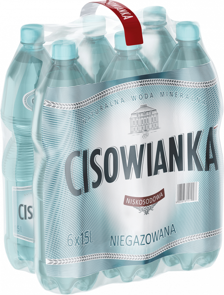 6x Woda niegazowana Cisowianka, 1.5l, butelka PET