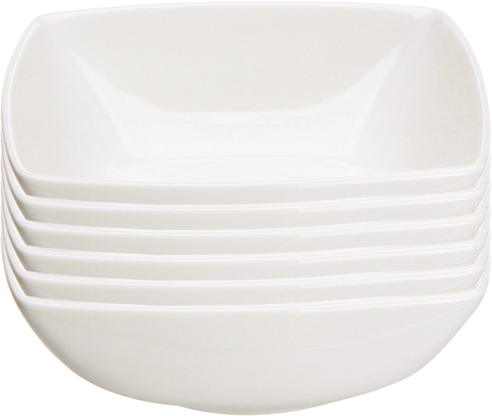 6x Talerz głęboki Altom Design Regular, 16.5cm, porcelana, kremowy