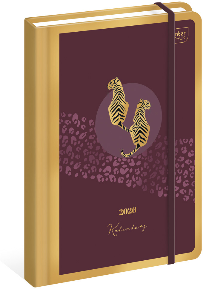 Kalendarz książkowy 2026, Interdruk, Metallic Satin, B6, tygodniowy