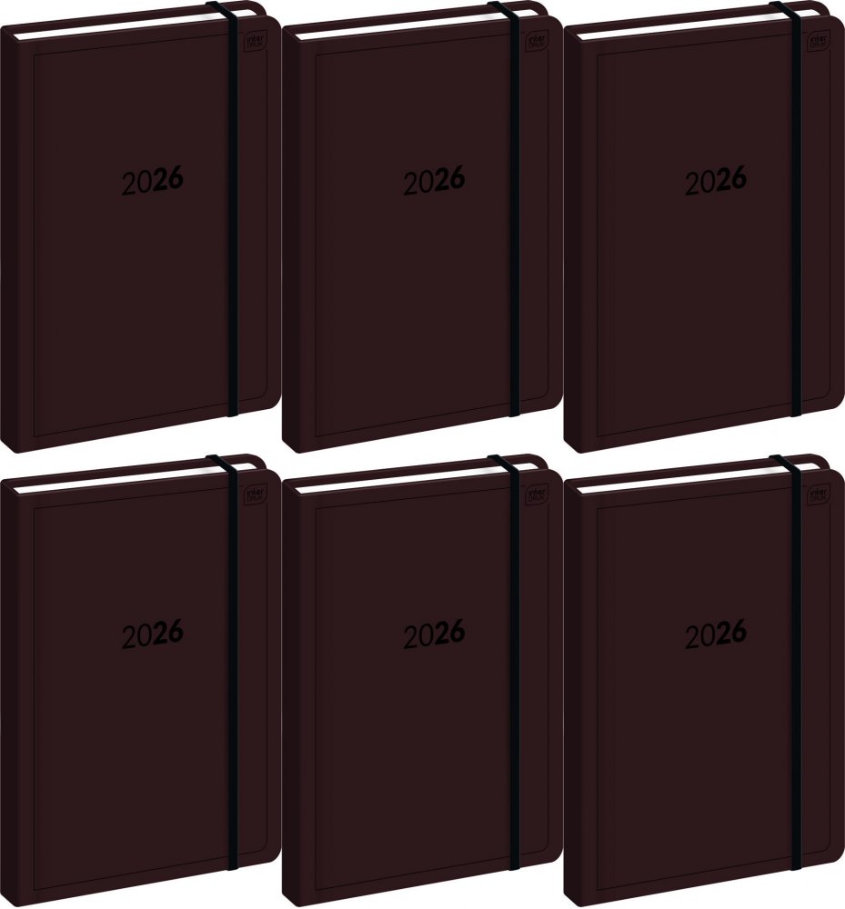 6x Kalendarz książkowy 2026, Interdruk, Mat+UV Simple, B5, tygodniowy