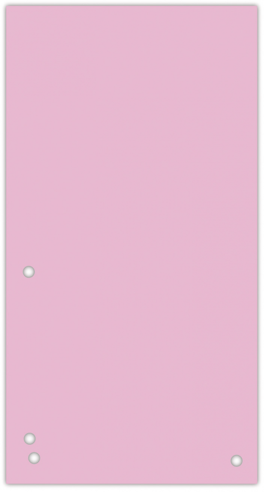 Przekładki do segregatora Donau, kartonowe, 1/3 A4, 100 kart, różowy