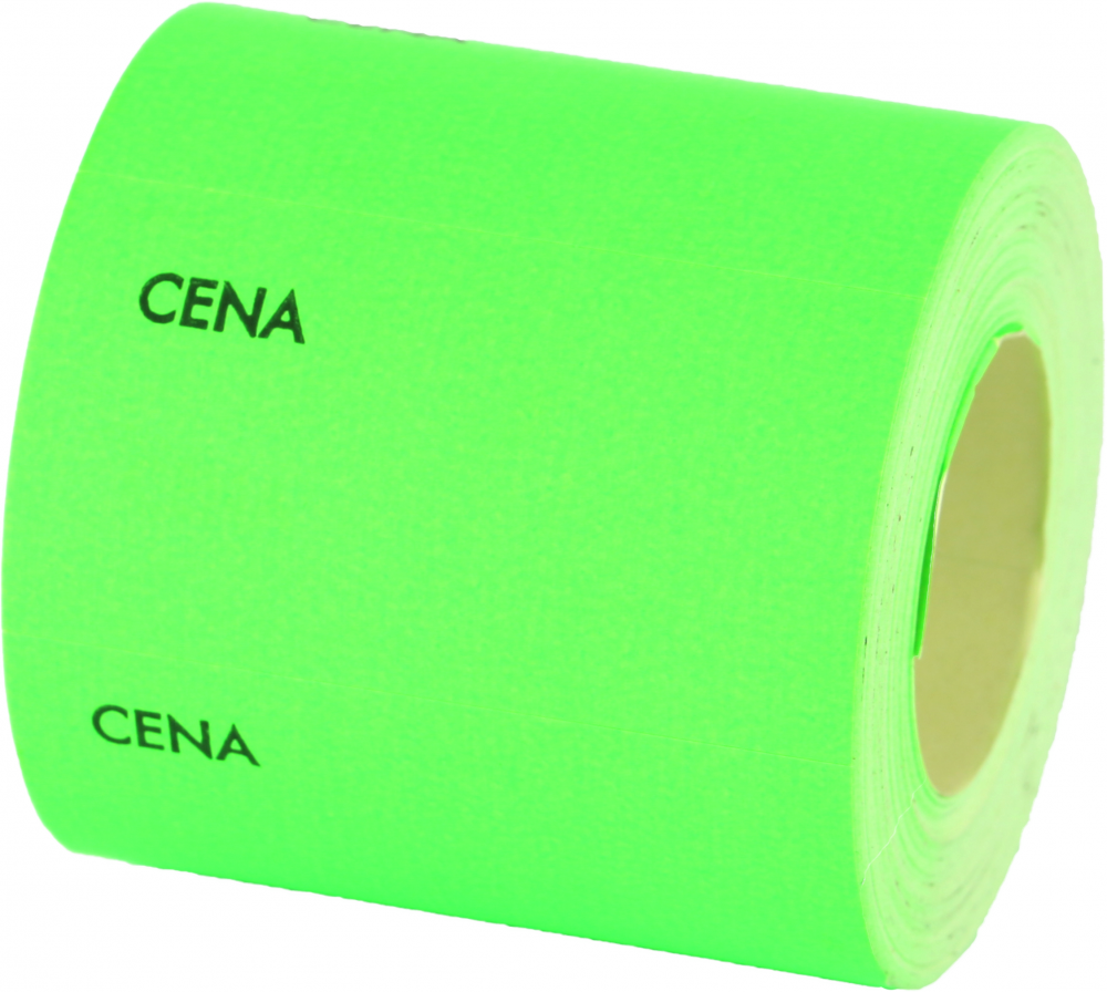 Etykiety cenowe Studio Cen, 400 etykiet, 55x30mm, z nadrukiem "cena", zielony