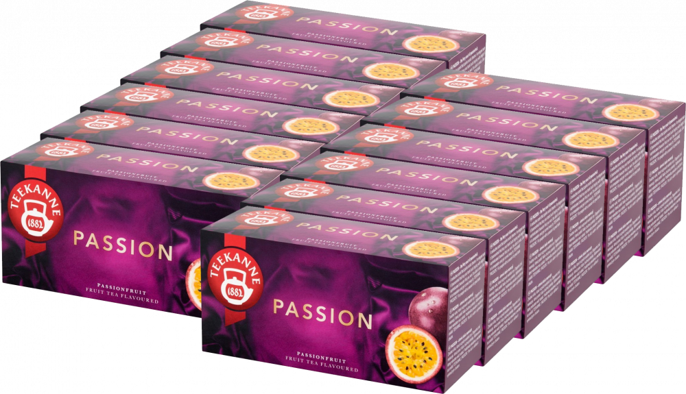 12x Herbata owocowa w kopertach Teekanne Passion, marakuja, 20 sztuk x 2.25g